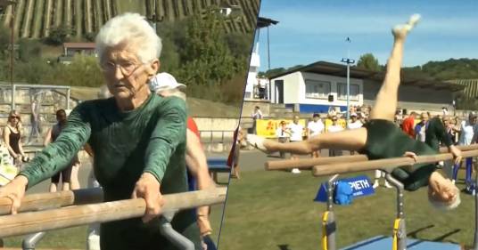 Johanna Quuas, l’incredibile ginnasta di 98 anni: il video è stupefacente