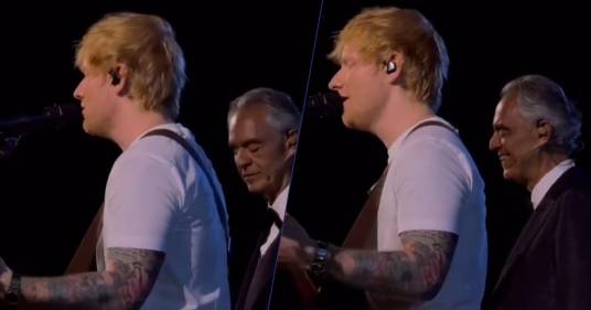 Il duetto da brividi di Ed Sheeran e Andrea Bocelli sulle note di “Perfect Symphony”: il video