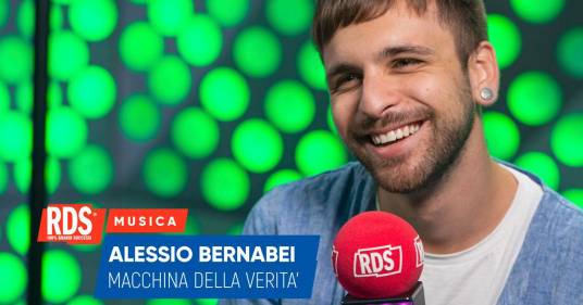 Alessio Bernabei ospite di RDS risponde alle domande della nostra macchina della verità