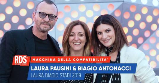 Laura Pausini e Biagio Antonacci a confronto nella Macchina della Compatibilità di RDS
