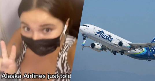 Sale sull’aereo troppo scollata e minacciano di farla scendere: il video diventa virale