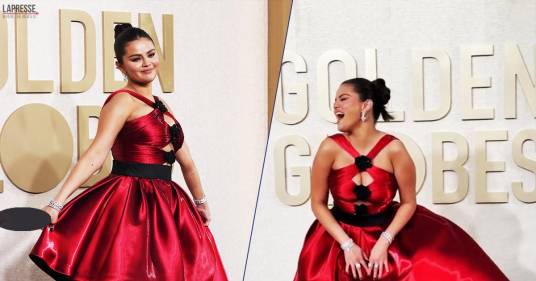 Sul red carpet dei Golden Globes l’abito di Selena Gomez si alza: lei come Marilyn Monroe, il video