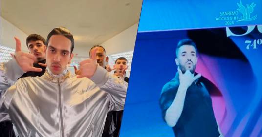 Sanremo 2024, Mahmood: “Tuta Gold” nella lingua dei segni contagia tutti, il video fa il giro del web