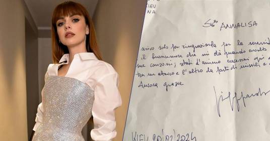 Ecco la commovente lettera che una fan di Kiev ha scritto ad Annalisa