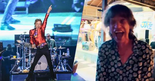 Mick Jagger scatenato sulle note di “Moves Like Jagger” dei Maroon 5: il video in un pub