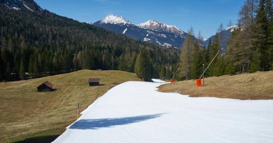 Cambiamento climatico, sempre meno neve sulle piste da sci