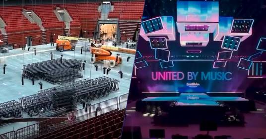 Completato il montaggio dell’impressionante palco dell’Eurovision 2024: il video ti stupirà
