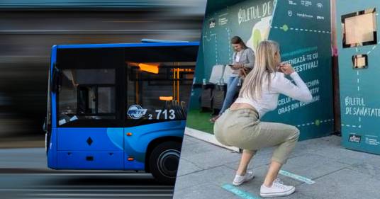 In questa città in Romania puoi pagare l’autobus facendo 20 “squat”