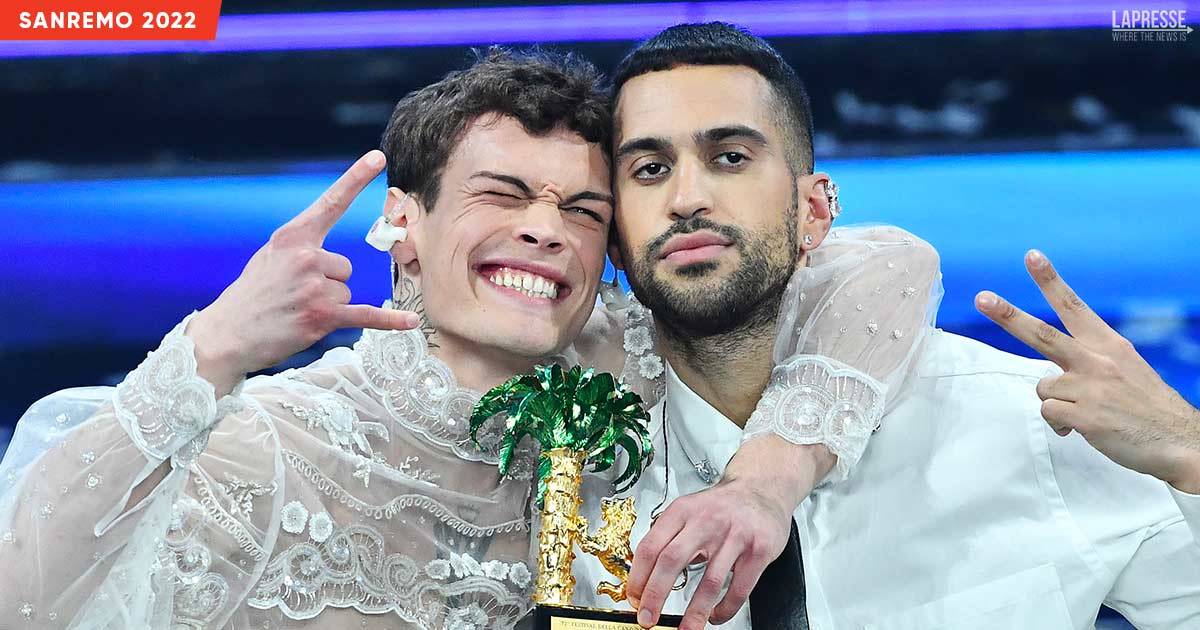 Sanremo 2022 Trionfano Mahmood E Blanco Con “brividi” 