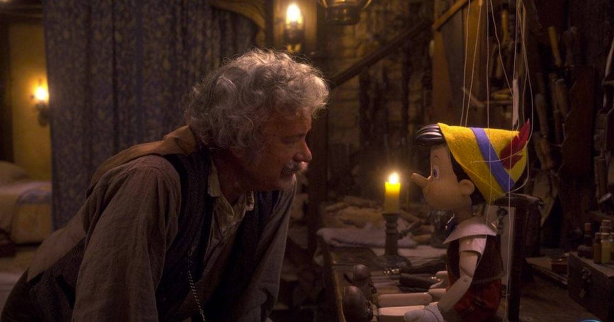 Ecco la prima foto del live action di Pinocchio con Tom Hanks nei panni di Geppetto