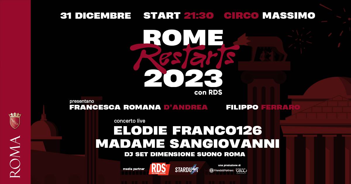 Capodanno a Roma la grande festa con Elodie Franco 126 Madame e Sangiovanni ecco tutti i dettagli