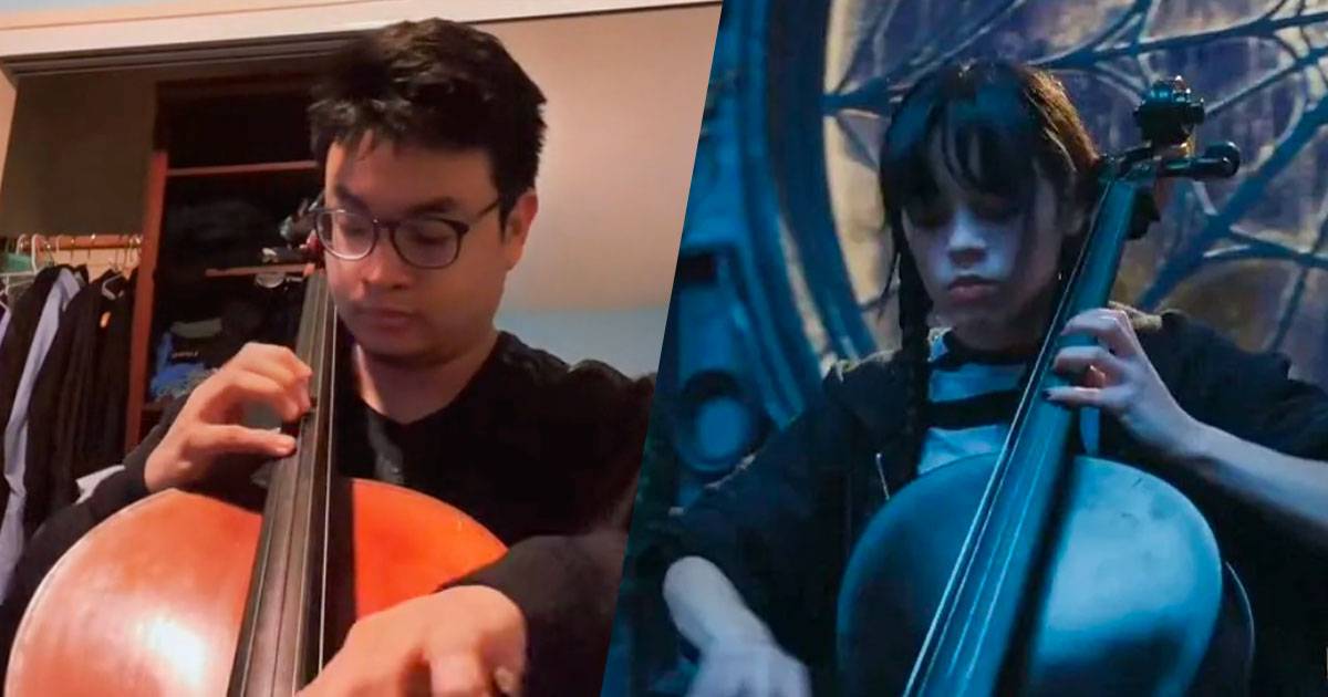Violoncellista dimostra che la scena di "Mercoledì" che suona “Paint It