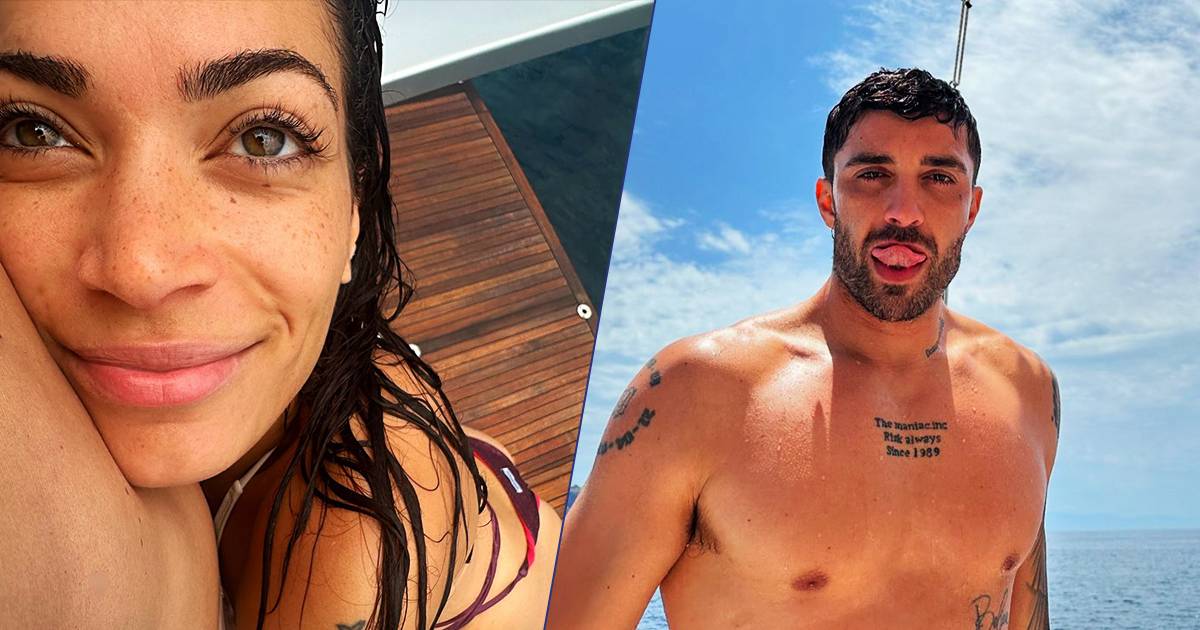 Elodie e Andrea Iannone si amano pi che mai coccole e baci in vacanza al mare le foto