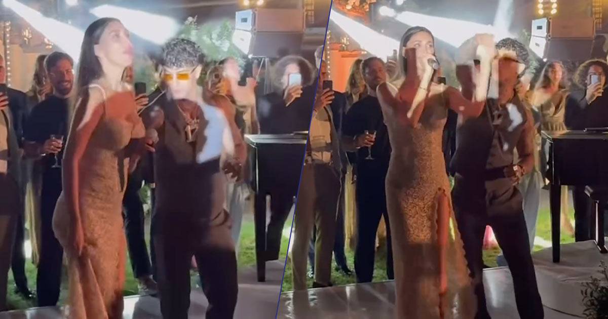 Belen Rodriguez e Tony Effe cantano 8220Sesso e samba8221 al matrimonio della sorella Cecilia il video diventa virale