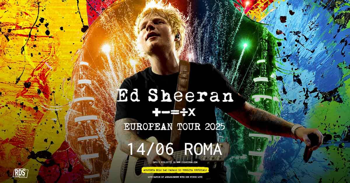 Ed Sheeran in concerto a Roma i biglietti e tutte le informazioni utili