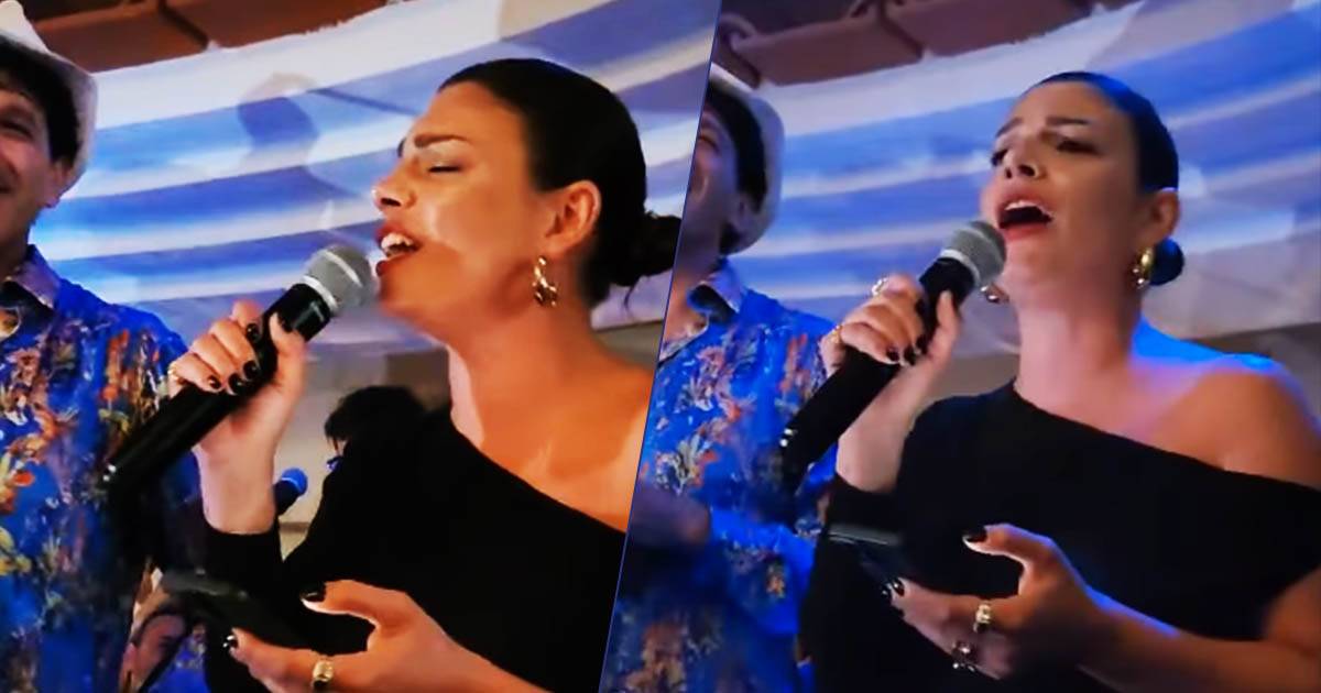 Emma sorprende tutti cantando Tu si na cosa grande in un ristorante a Capri il video