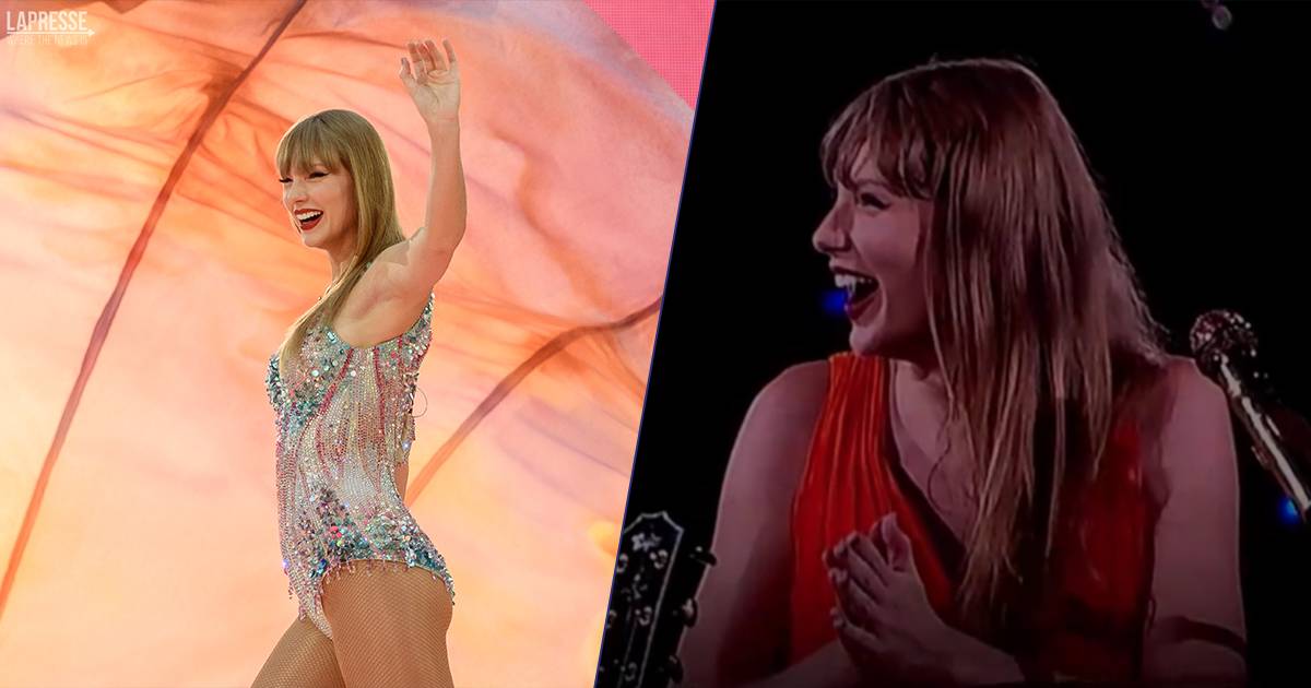 Tutto San Siro le canta Sei bellissima lemozionante reazione di Taylor Swift