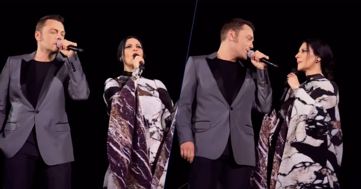 Il regalo di Tiziano Ferro e Laura Pausini a Andrea Bocelli lo splendido duetto sulle note di Invece no