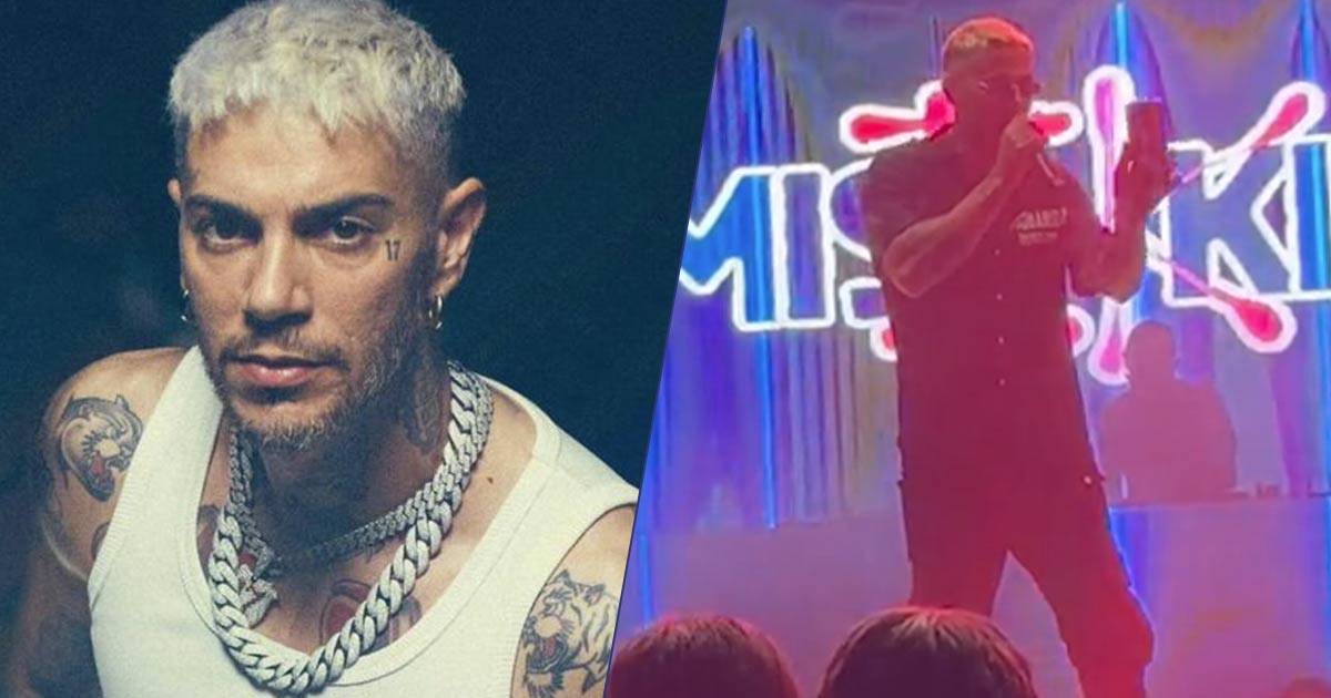 Tirano un telefono addosso ad Emis Killa durante il concerto la sua reazione  da applausi