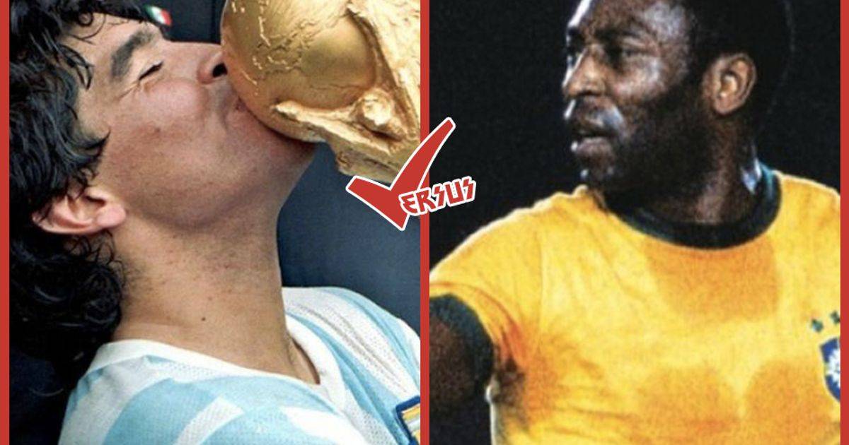 Due miti del calcio Pel vs Maradona
