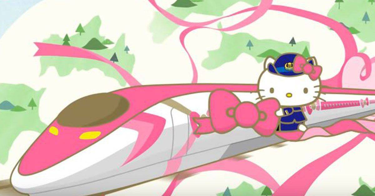 In Giappone il top parte il il super treno di Hello Kitty