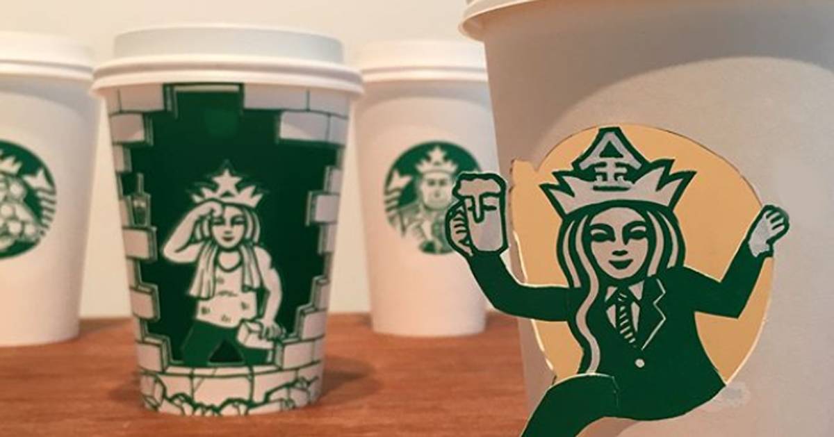 Come trasformare i bicchieri di Starbucks in opere d8217arte
