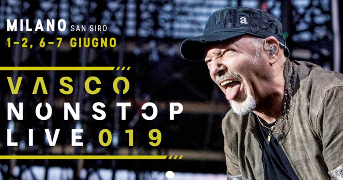 Vasco Rossi annunciate le date del VascoNonStop Live 2019