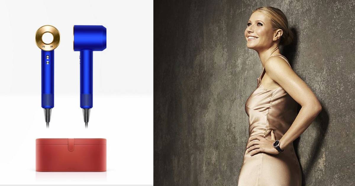 Sul sito di Gwyneth Paltrow potete comprare un asciugacapelli laminato in oro a 24 carati