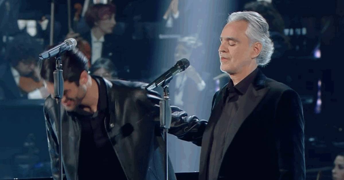 Sanremo 2019 Andrea Bocelli e il figlio Matteo si meritano la standing ovation