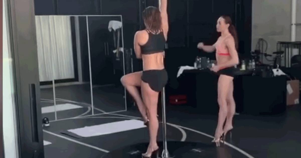 Jennifer Lopez si esercita con la pole dance il video  hot
