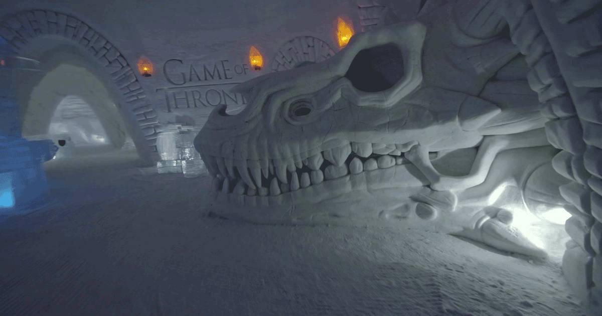 Lhotel di ghiaccio dedicato a Game of Thrones guarda le foto