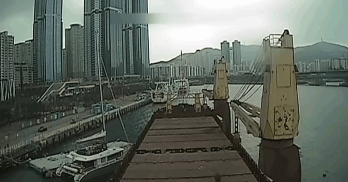  La nave sbatte contro il ponte in Corea del Sud compare un nuovo video
