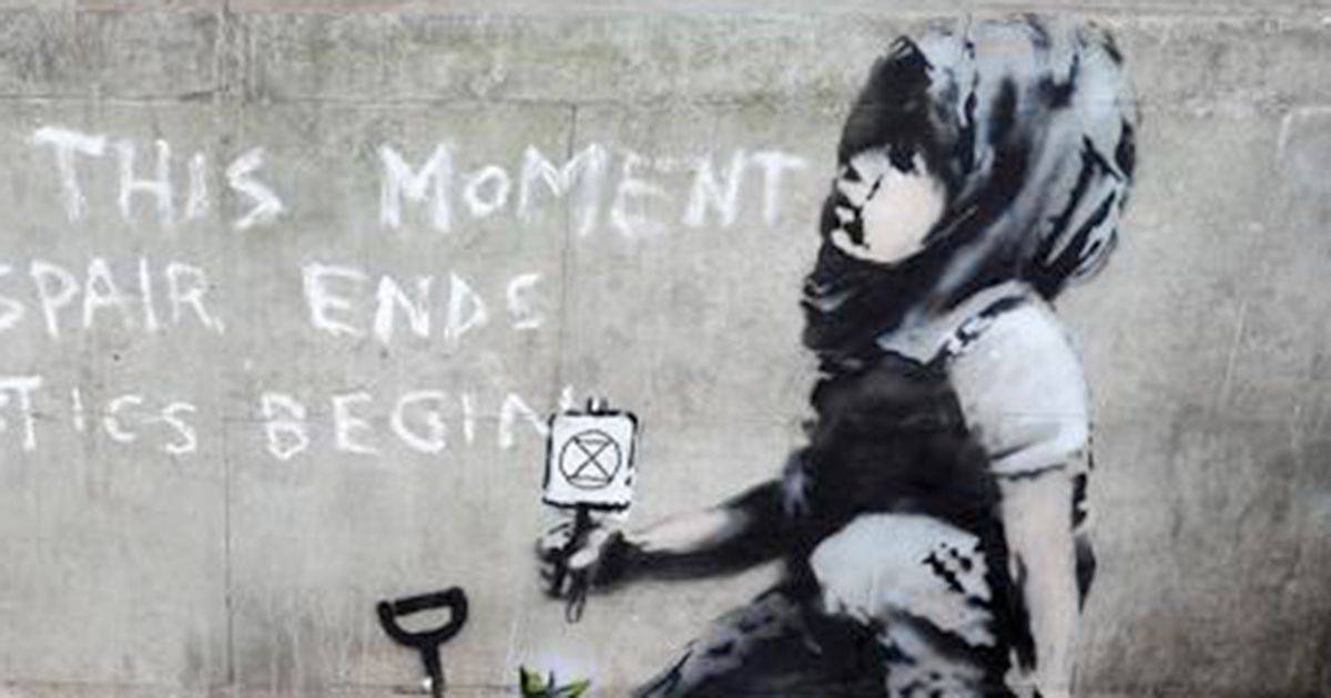 Murales per lambiente a Londra  di Banksy