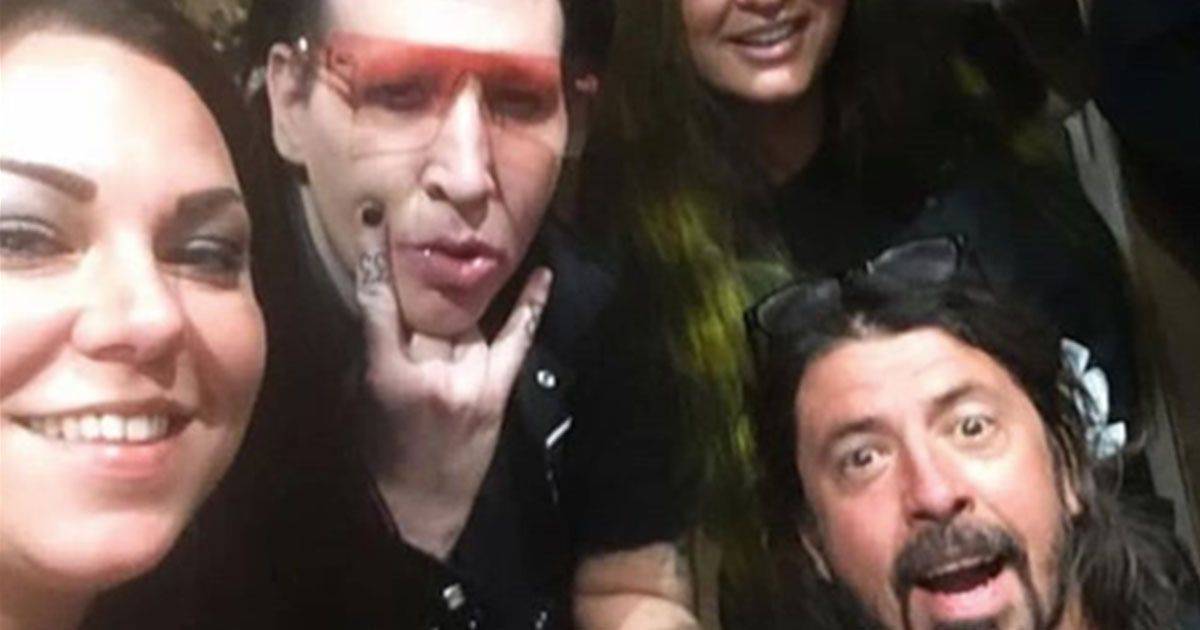 Dave Grohl e Marilyn Manson e le foto del barbecue party