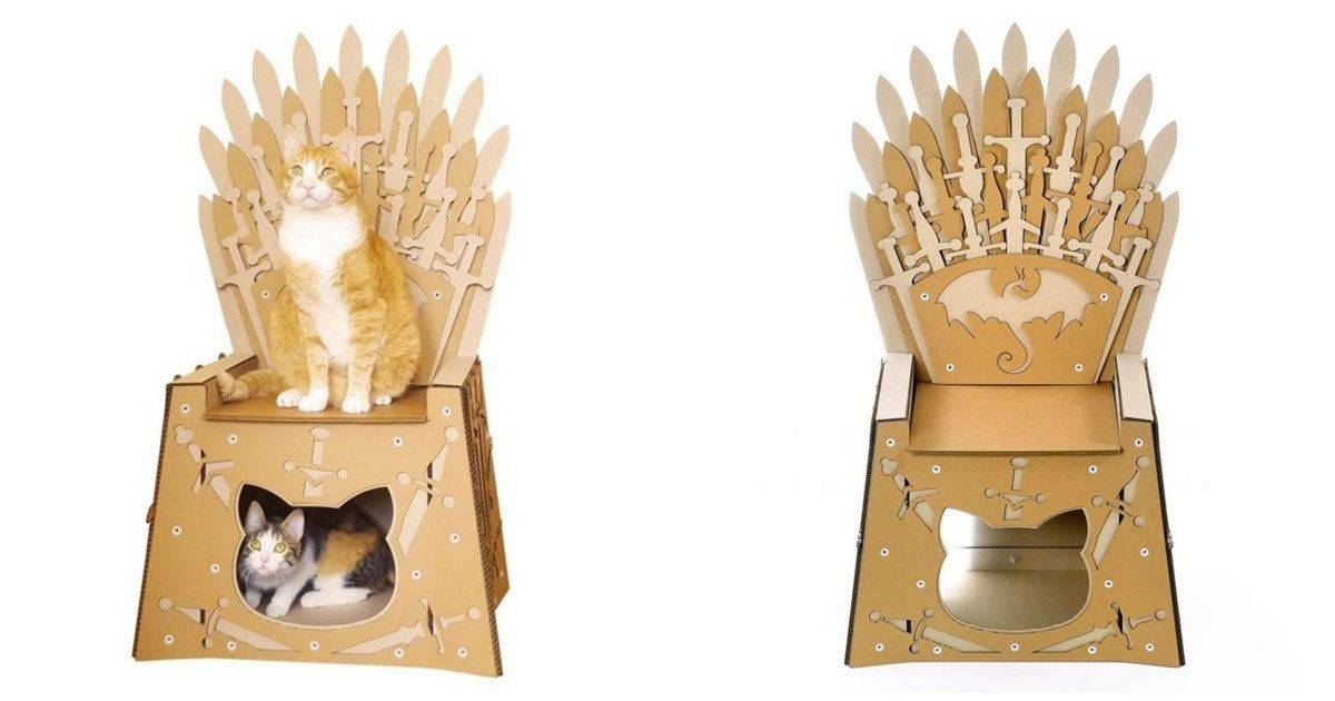 Game Of Thrones arriva la cuccia per gatti a forma di trono di spade