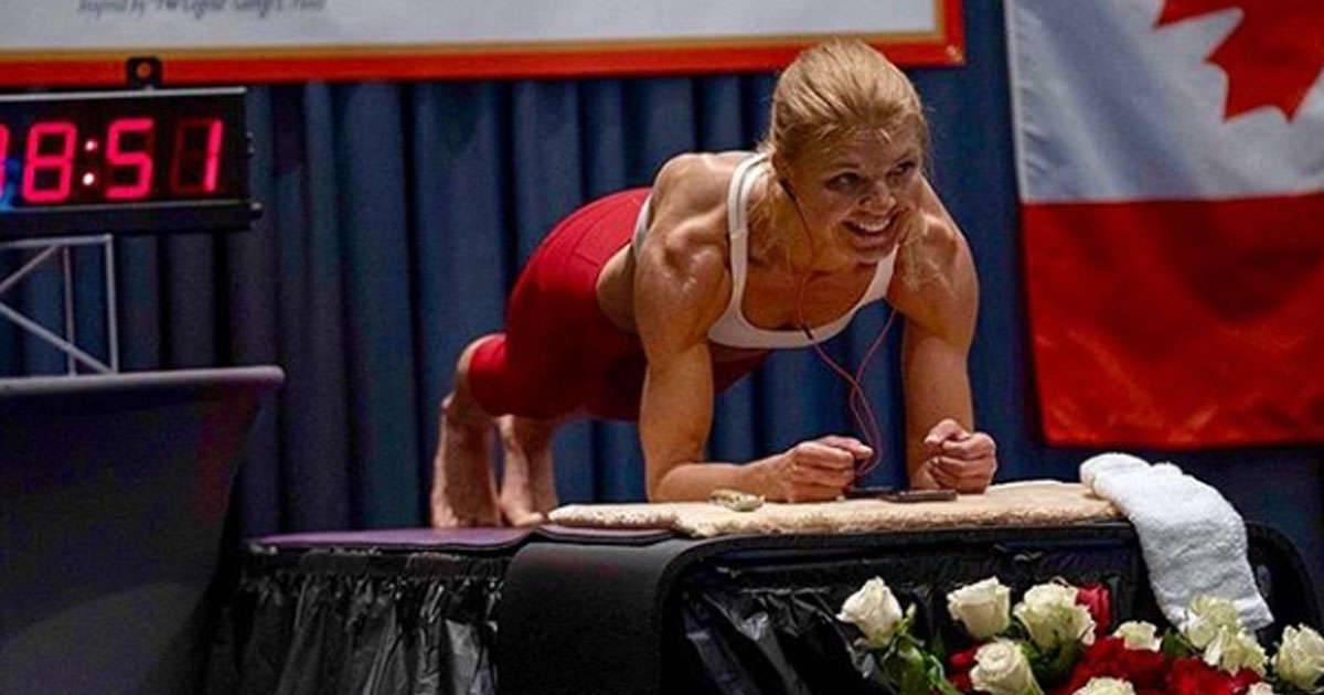 Dana Glowacha ha battuto il record mondiale di planking