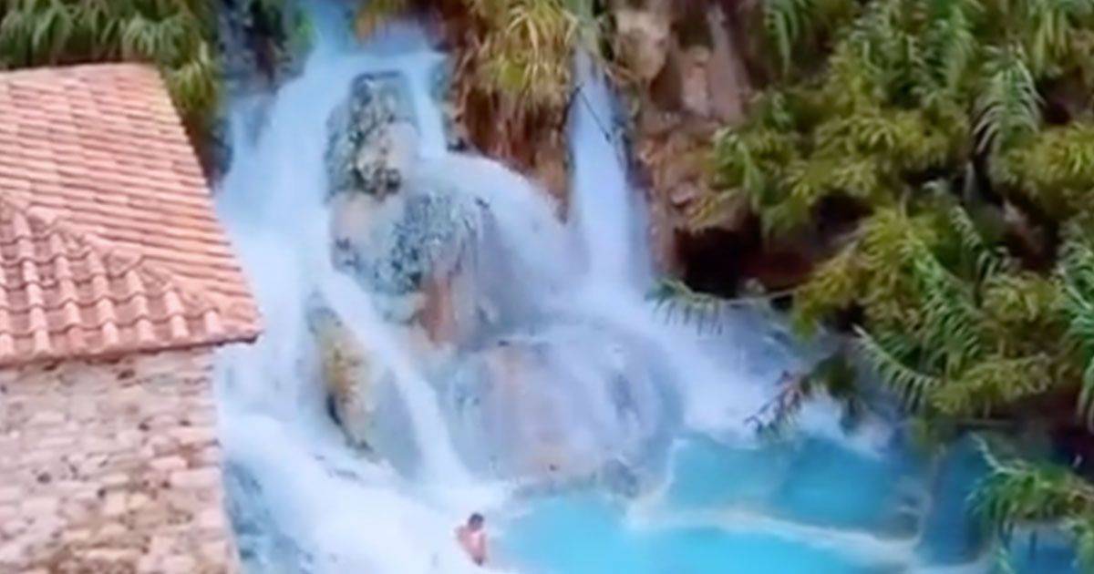 Il video delle Terme di Saturnia cascate libere di acqua a 37 gradi