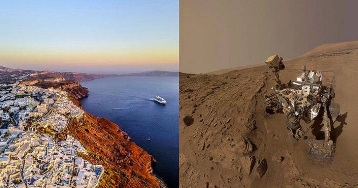 A Santorini sono state trovate delle rocce simili a quelle di Marte