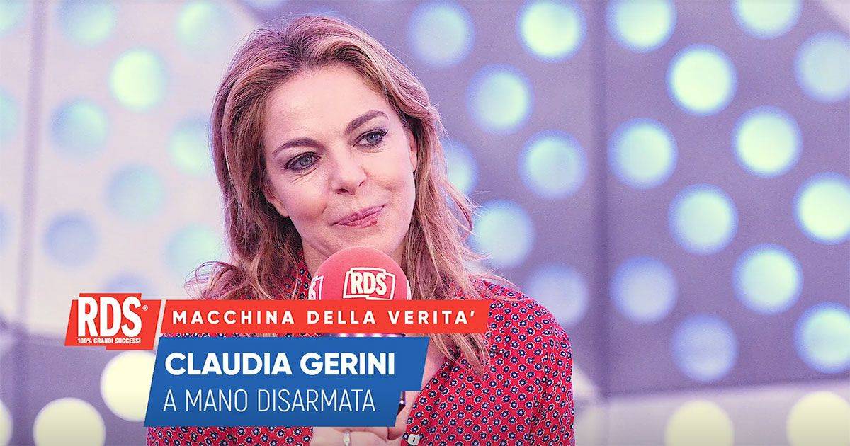 Claudia Gerini macchina della verit RDS