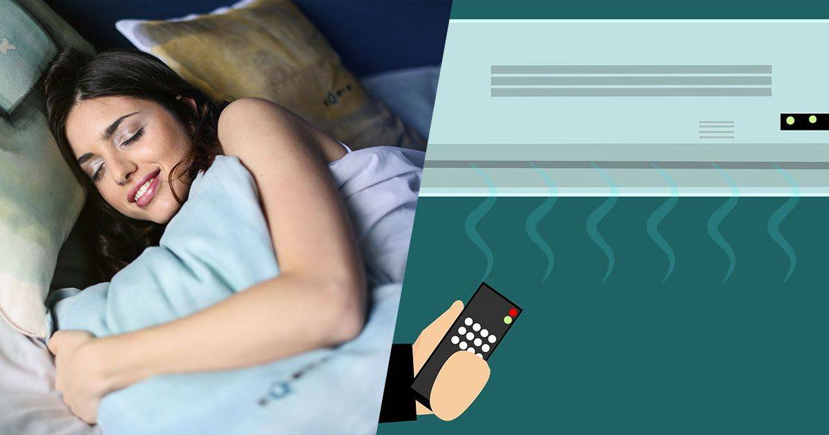 Accendere laria condizionata quando si dorme fa male