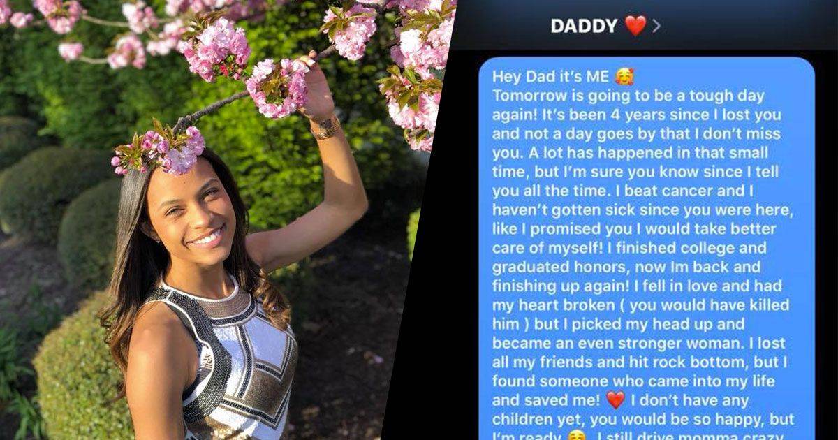 Scrive messaggi al padre morto dopo quattro anni le arriva una commovente risposta
