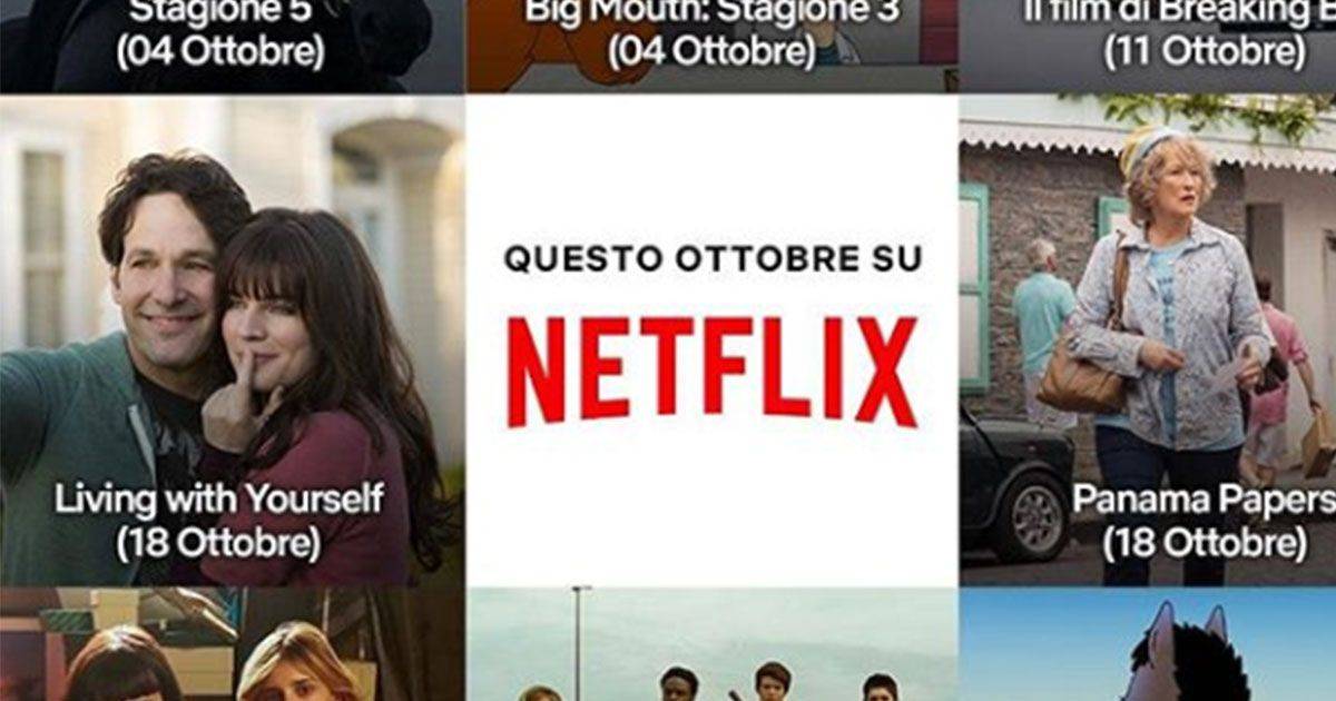 Netflix ecco tutte le uscite previste a ottobre