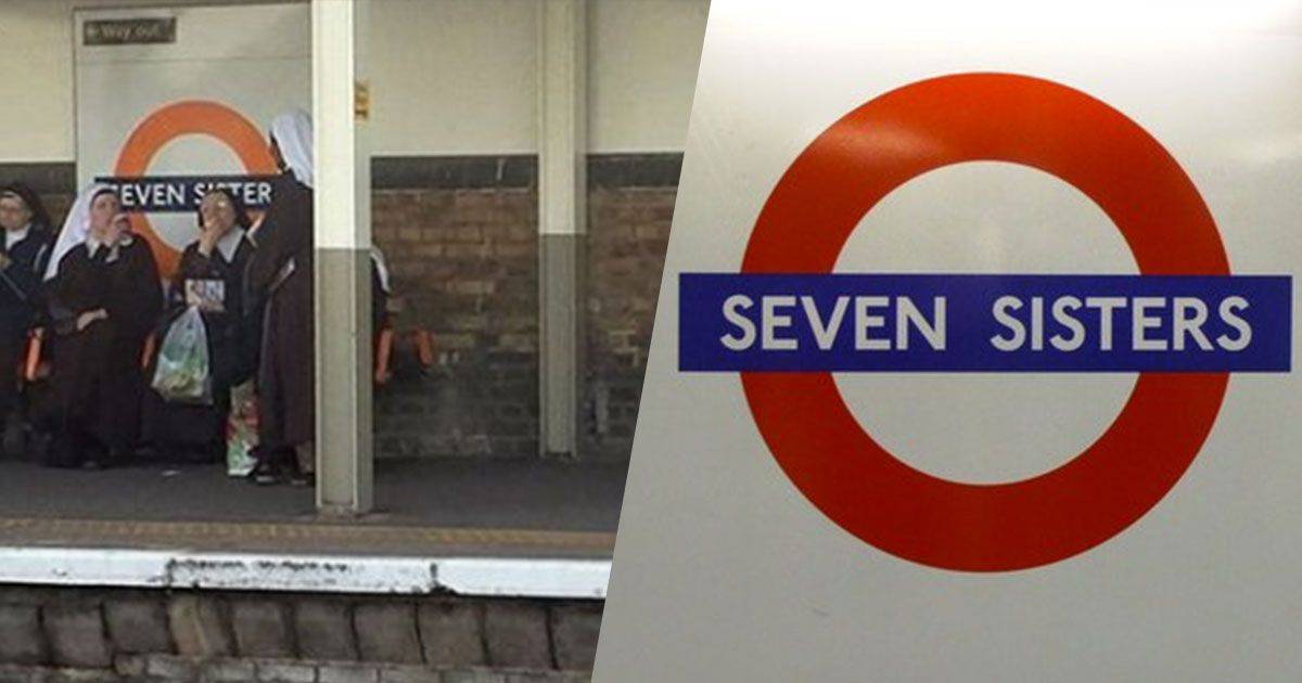Sette suore alla fermata Seven Sisters la foto da Londra rallegra il web