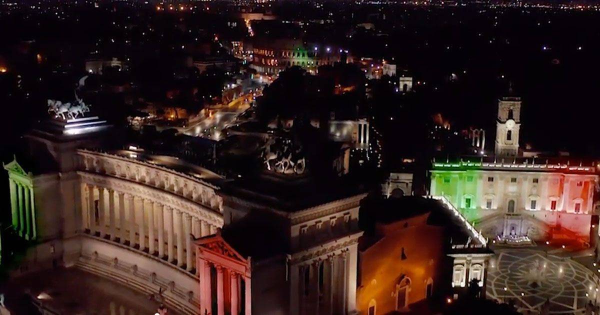 Roma vista dallalto un video da dedicare a tutta lItalia