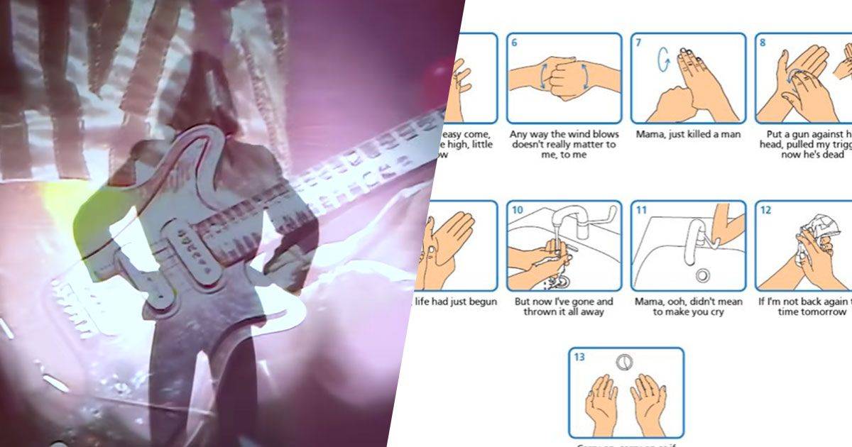 Lavarsi le mani sulle note di Bohemian Rhapsody dei Queen  la migliore soluzione