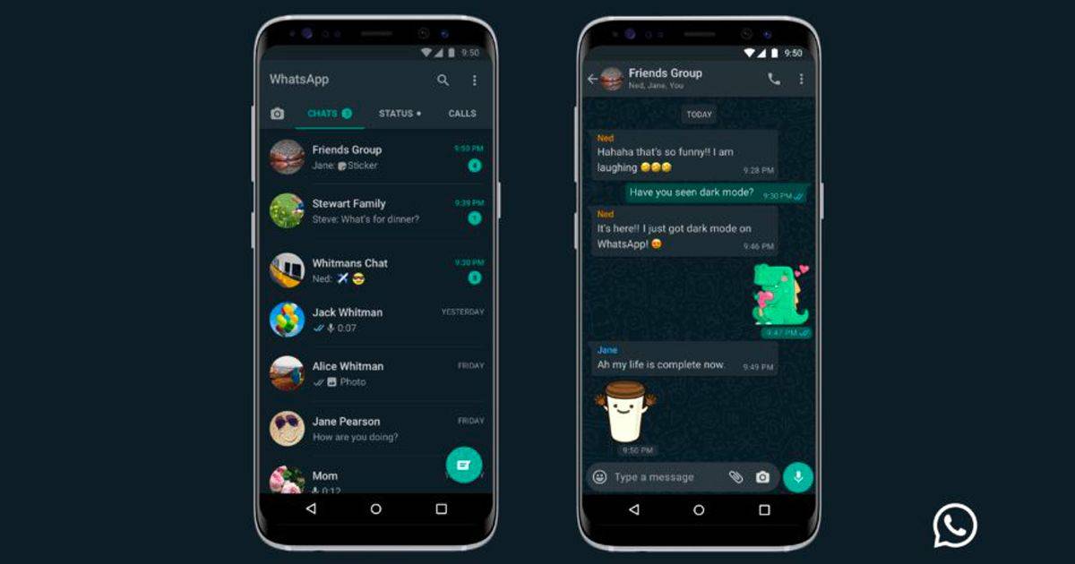 WhatsApp la modalit dark mode  finalmente realt