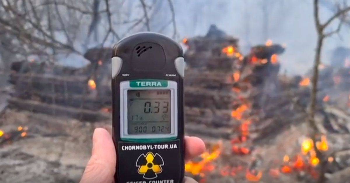 Chernobyl lincendio nella foresta ha aumentato il livello delle radiazioni