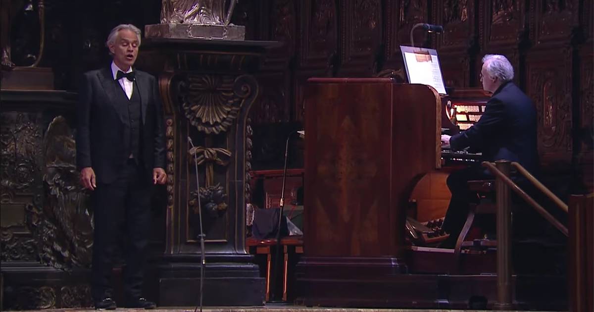 L8217emozione del concerto di Andrea Bocelli nel Duomo di Milano