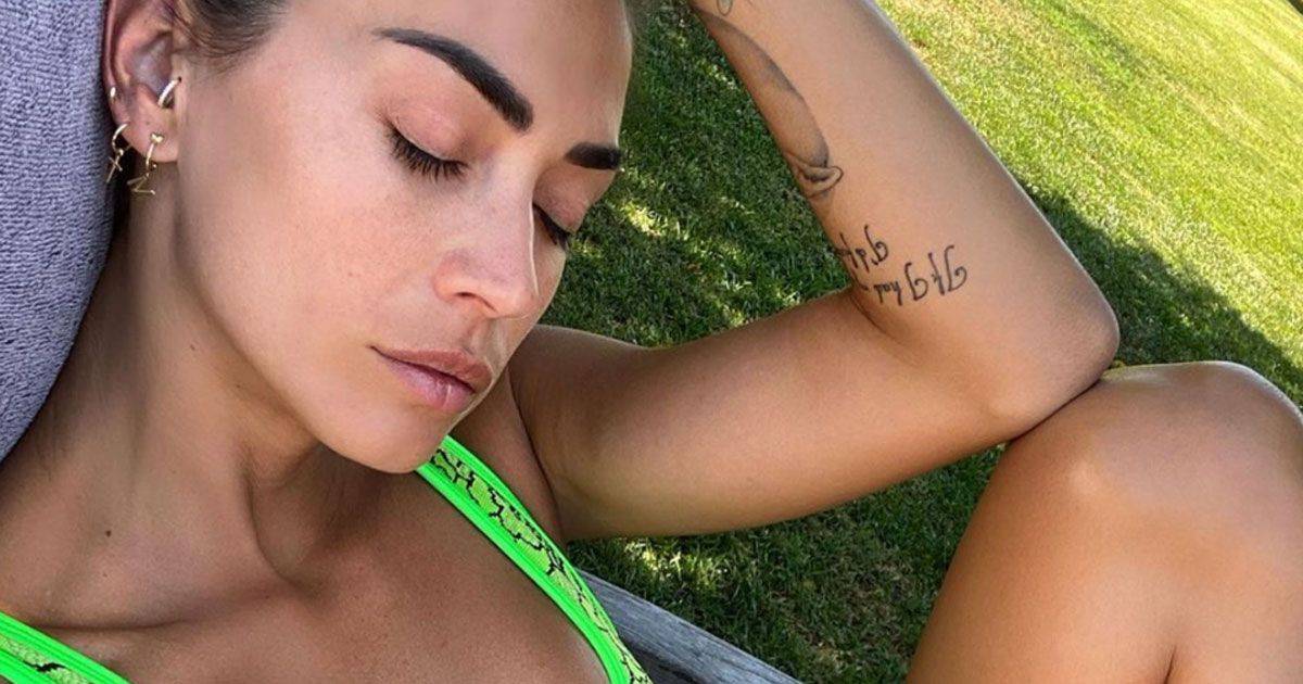 Melissa Satta  da sogno con il bikini verde incanta Instagram