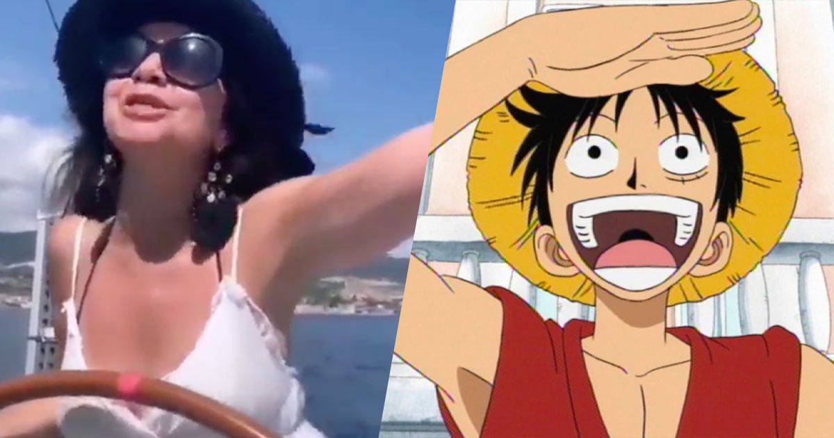 Cristina DAvena canta la canzone di One Piece in barca il video 
